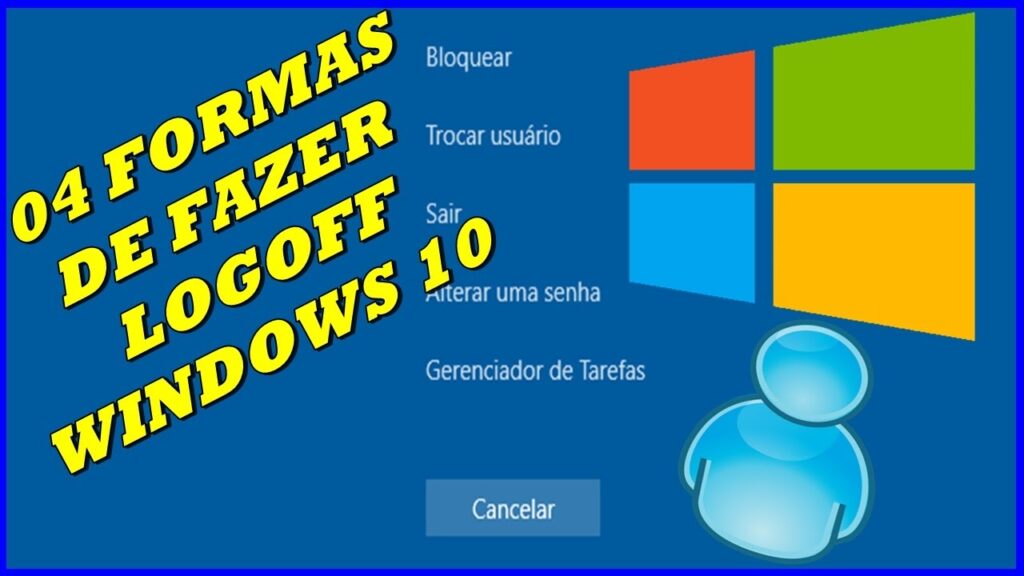 Como fazer logout do menu iniciar no windows 10 1