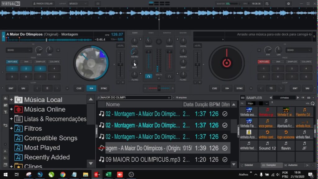 Como tirar voz ou batida de musica no virtual dj 1