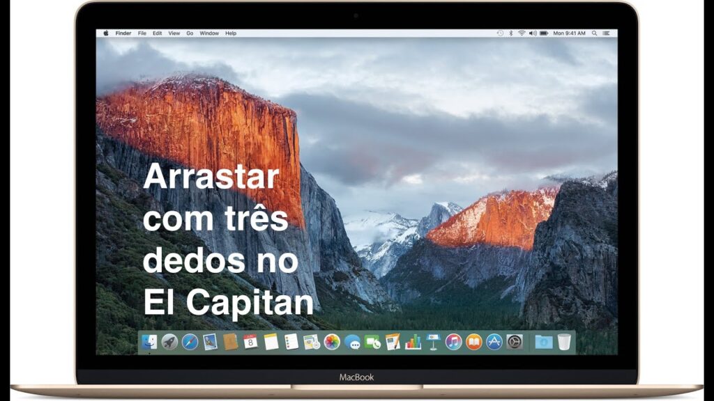 Como ativar o gesto de arrastar com tres dedos no os x el capitan 1