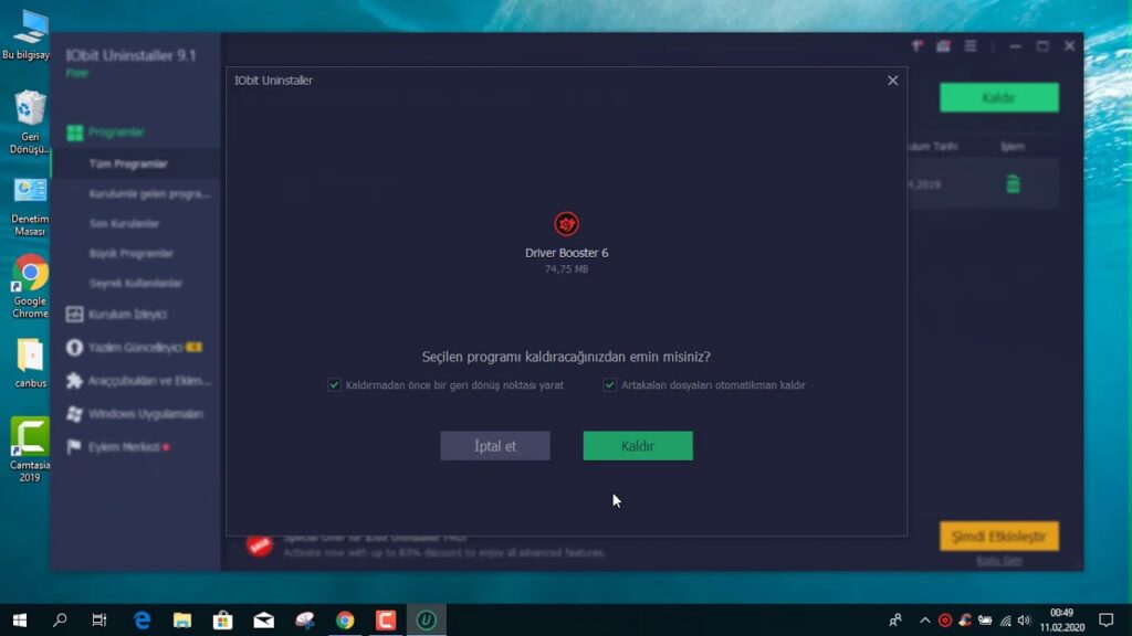 Como desinstalar o driver booster no windows 1
