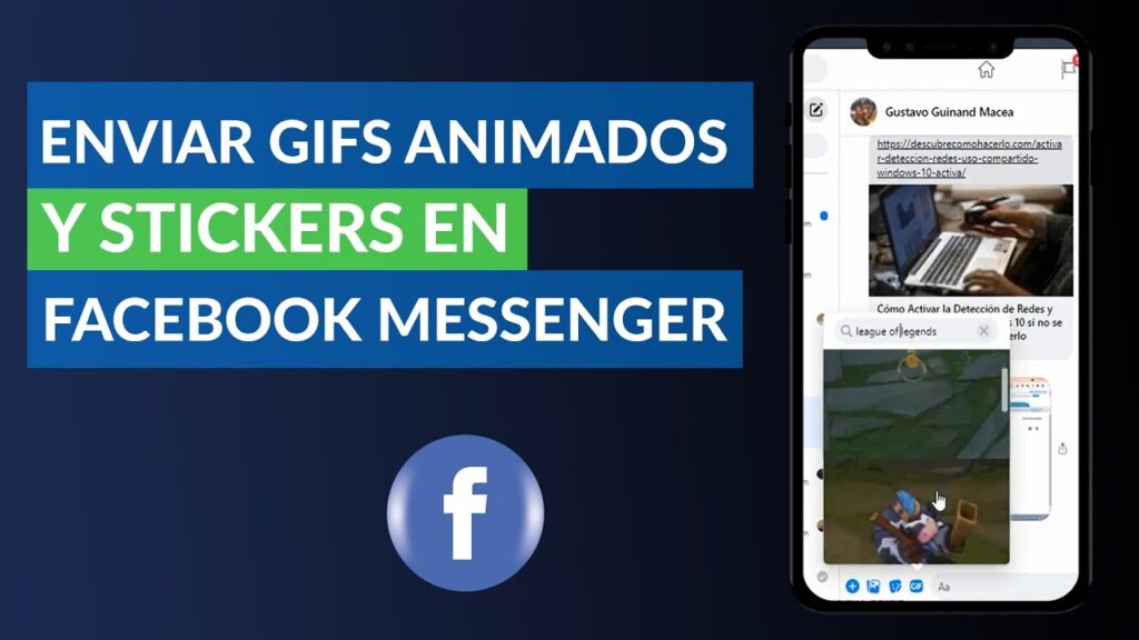 Como enviar gifs no facebook messenger web 1