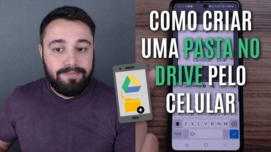 Como criar uma pasta e organizar arquivos no google drive do celular 1