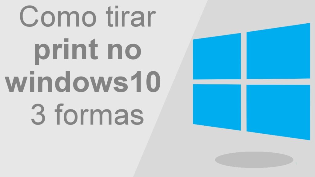 Como tirar print no windows 10 1