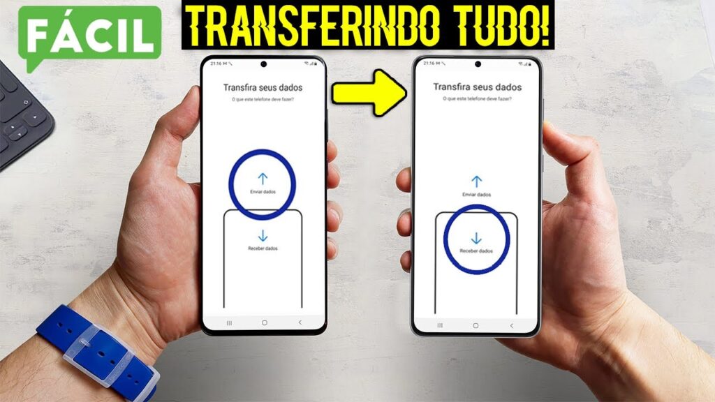 Como fazer backup de outros celulares para seu smartphone samsung 1