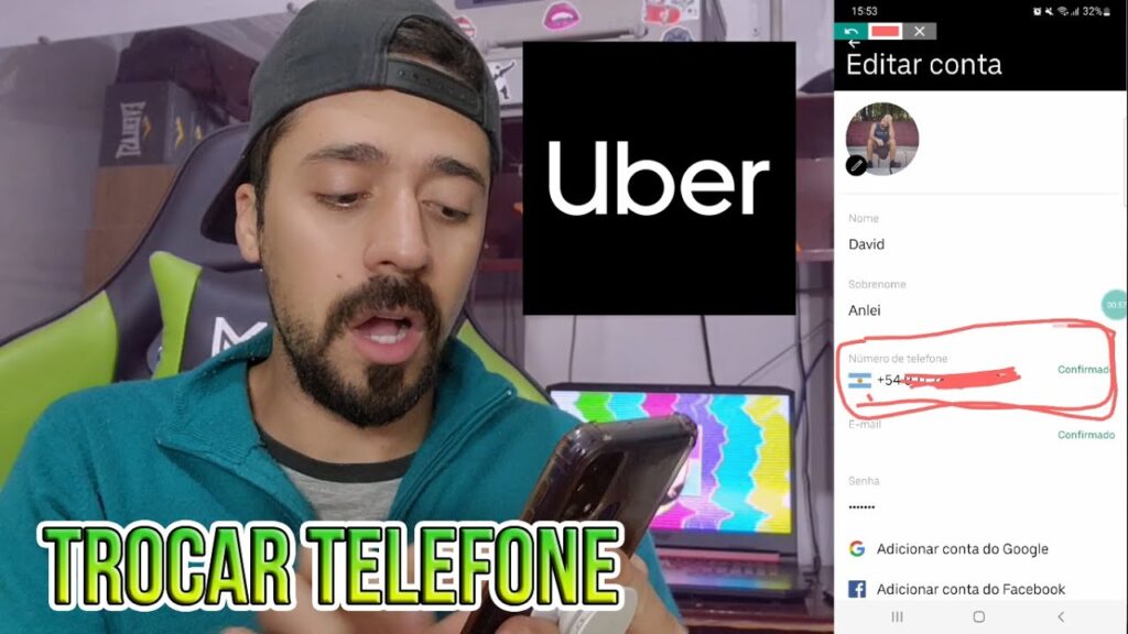 Como mudar senha do uber no iphone e no android 1