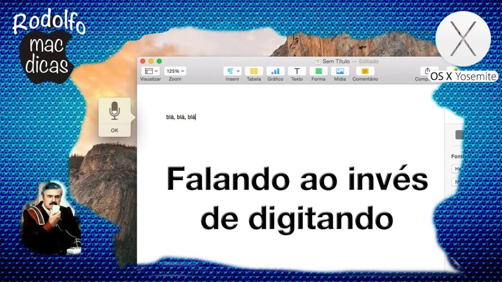 Como fazer o mac os x iniciar o ditado com um comando de voz 1