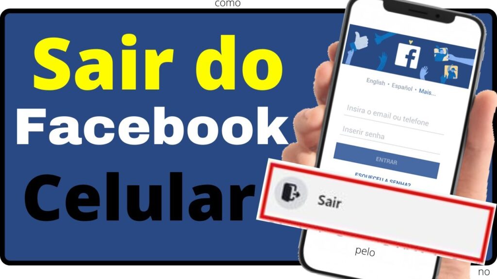 Como sair do facebook para celular 1
