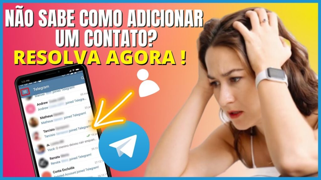 Como adicionar contatos no telegram 1