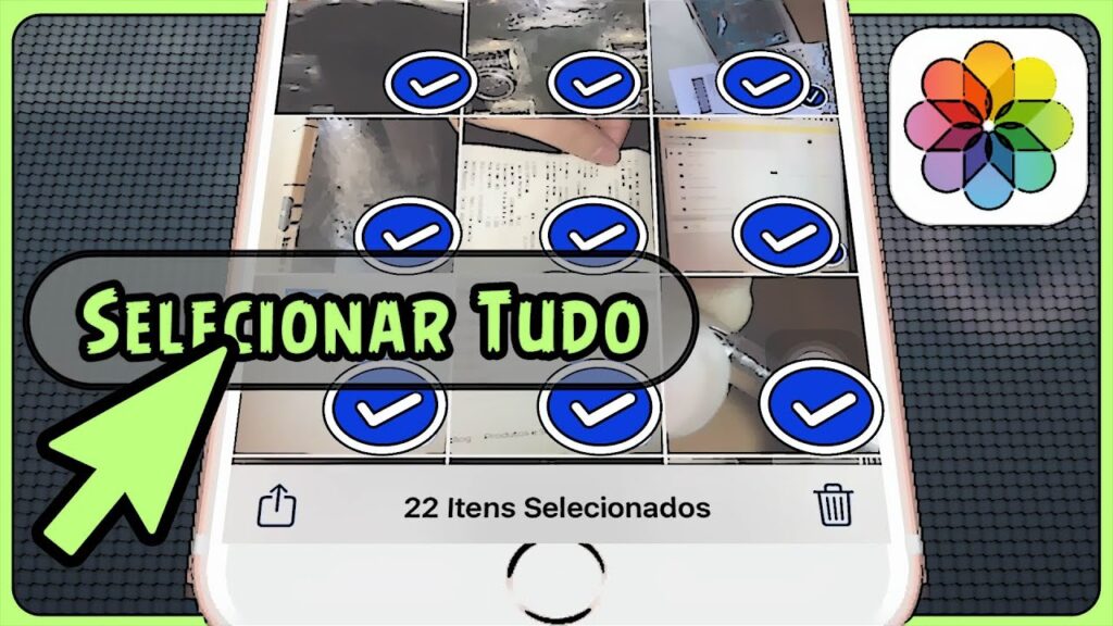Como selecionar varias fotos de uma so vez no iphone 1