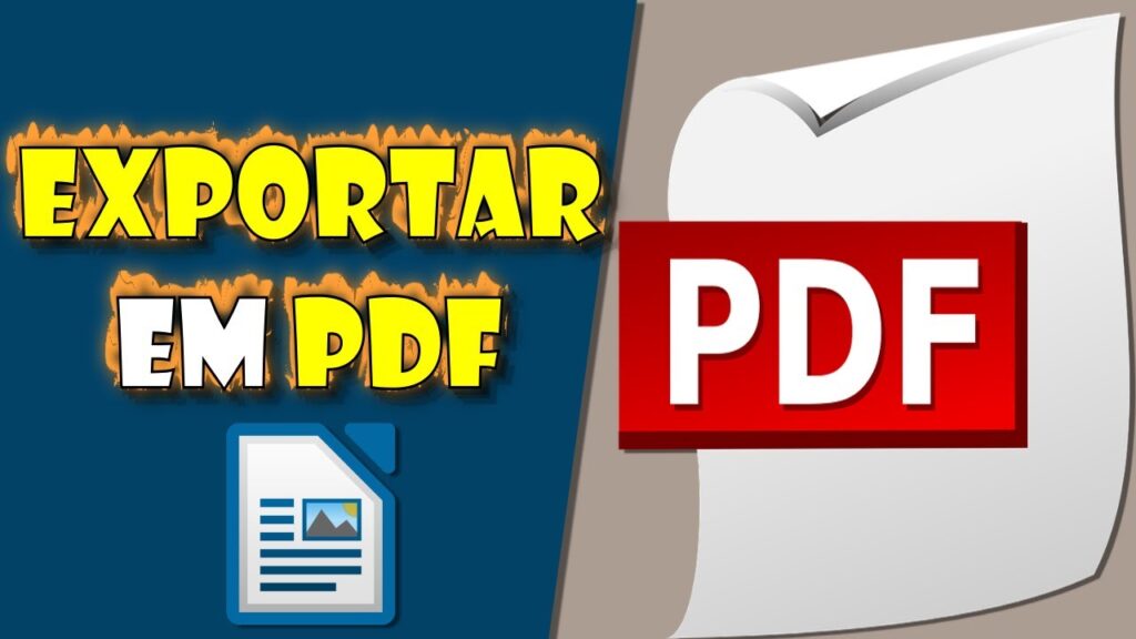 Como salvar e exportar pdf no libreoffice 1