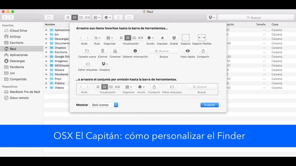 Como personalizar barra lateral no finder do mac os x 1