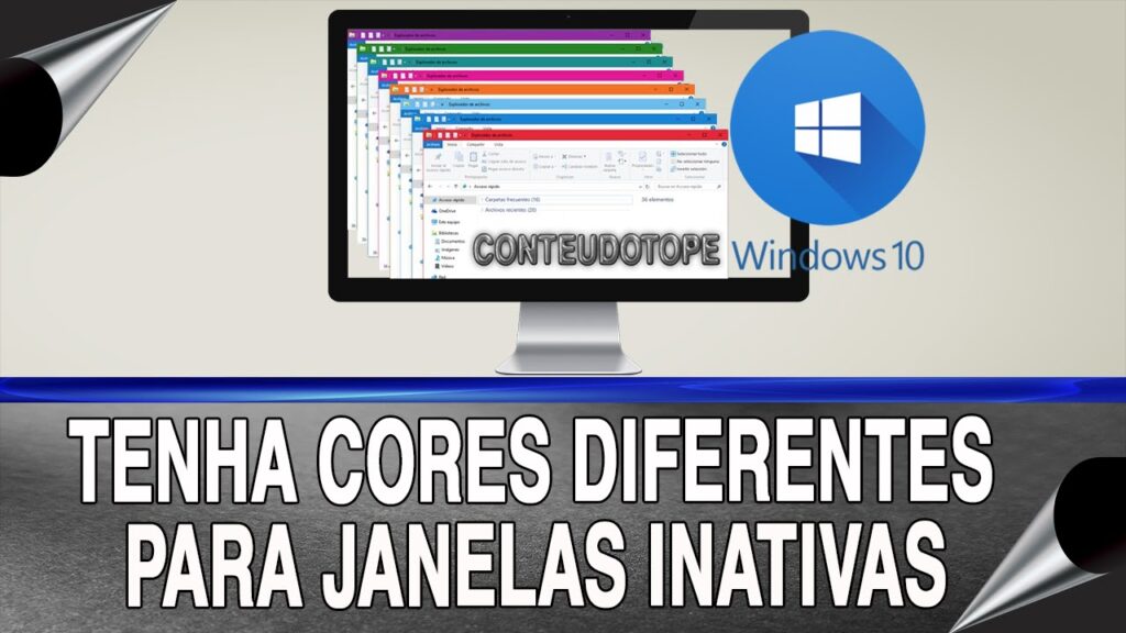 Como habilitar barras de titulo coloridas em janelas no windows 10 1