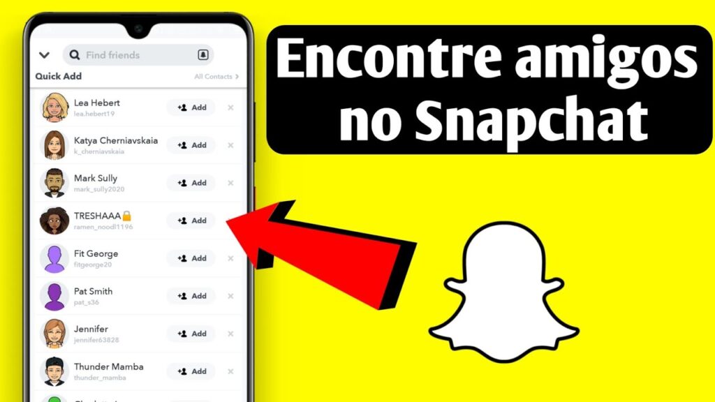 Como localizar e adicionar pessoas proximas no snapchat 1