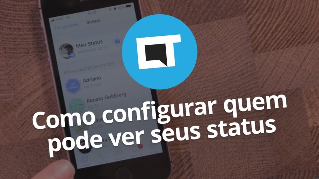 Como alterar o status do whatsapp no ios 1