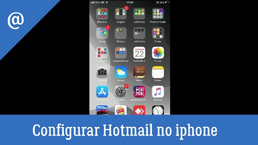 Como sair de uma conta do hotmail configurada no mail do iphone 1