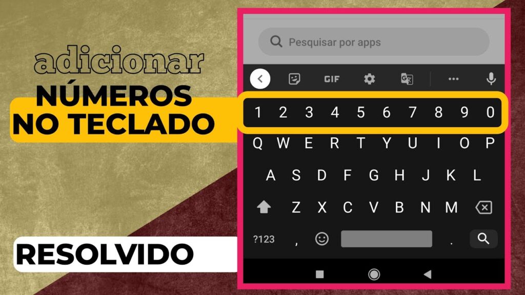 Como adicionar uma linha numerica ao teclado do android 1