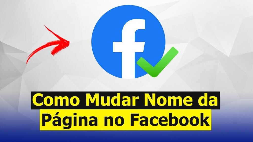 Como mudar o nome de uma pagina do facebook 1