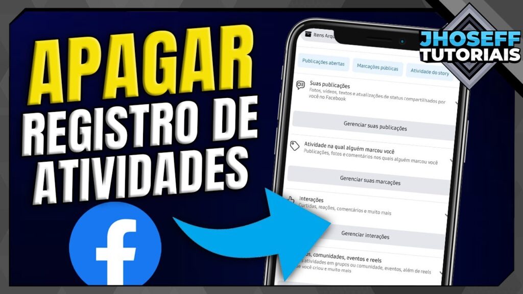 Como apagar o registro de atividades do facebook pelo celular 1