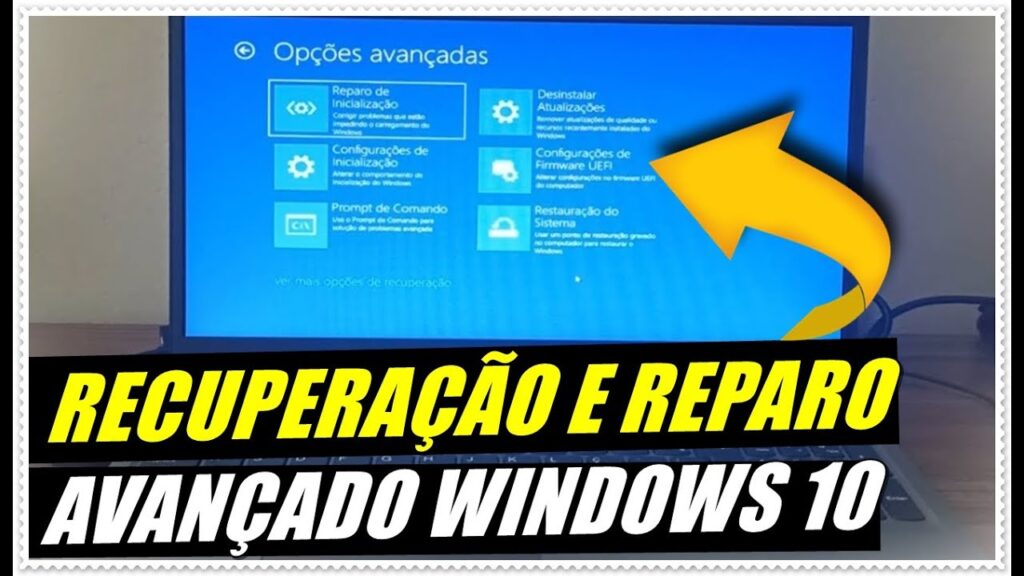 Como criar um atalho para iniciar o windows em modo de recuperacao 1