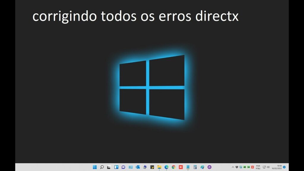 Como usar ferramenta de diagnostico e configurar corretamente o directx 1