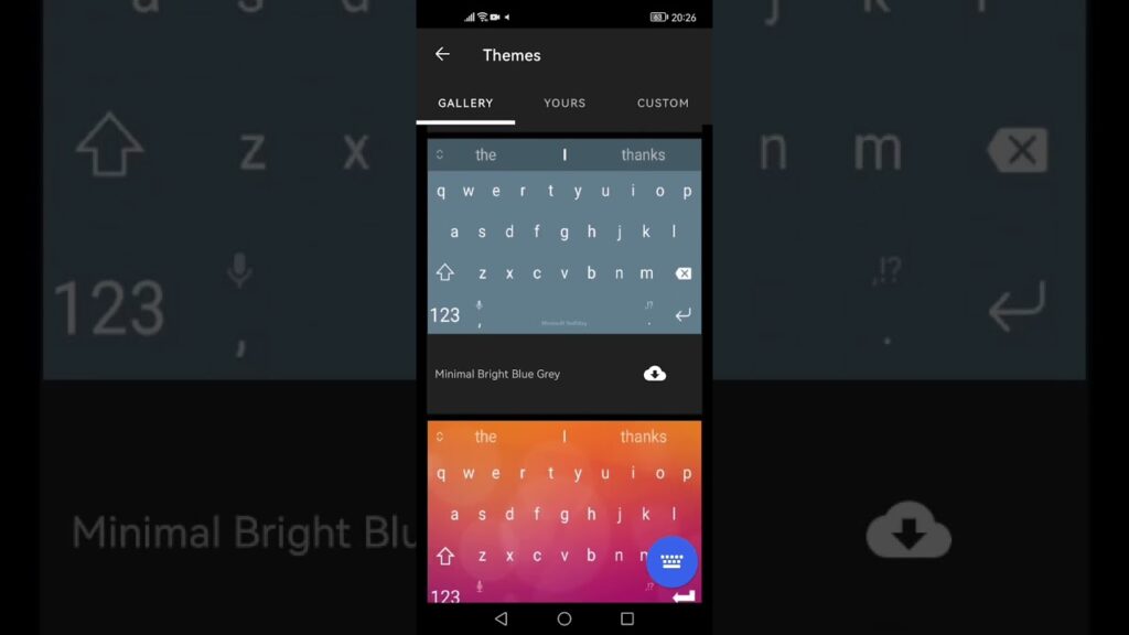 Como alterar o tema do swiftkey no android 1