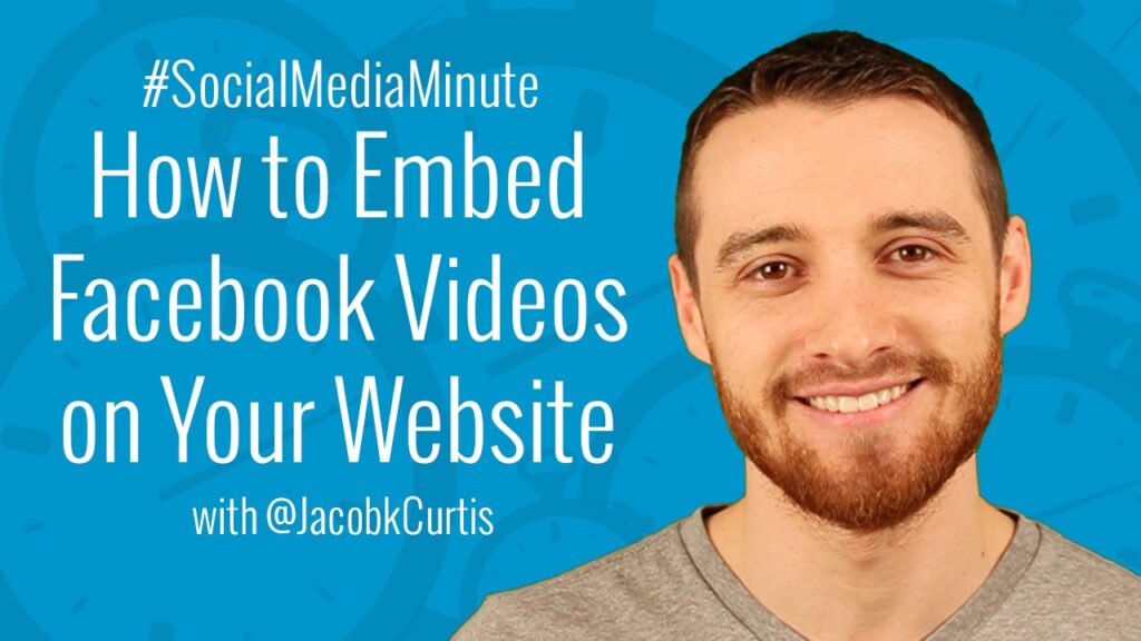 Como incorporar um video do facebook por embed em outro site 1