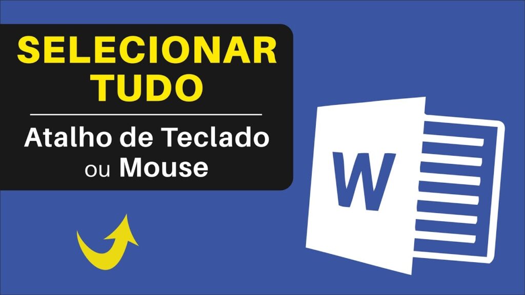 Como selecionar todo o texto no word de uma vez so 1