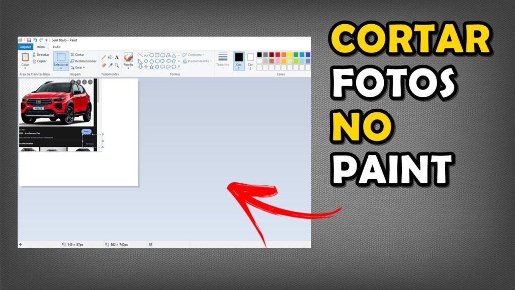 Como cortar uma foto no paint do windows 1