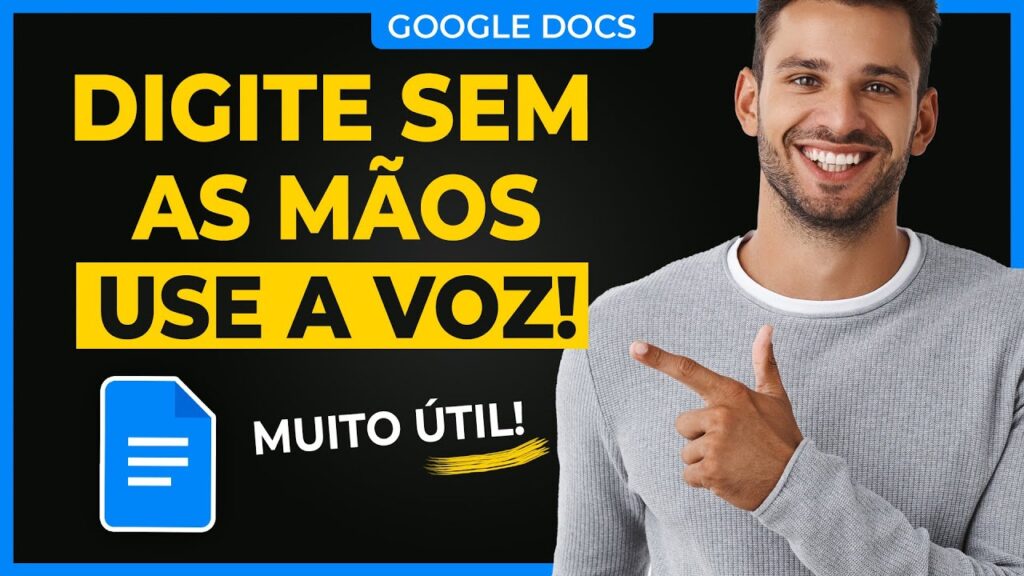 Como escrever textos usando voz no google docs em portugues 1
