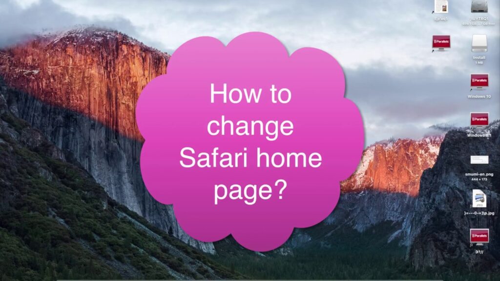 Como alterar pagina inicial do safari no mac os x 1