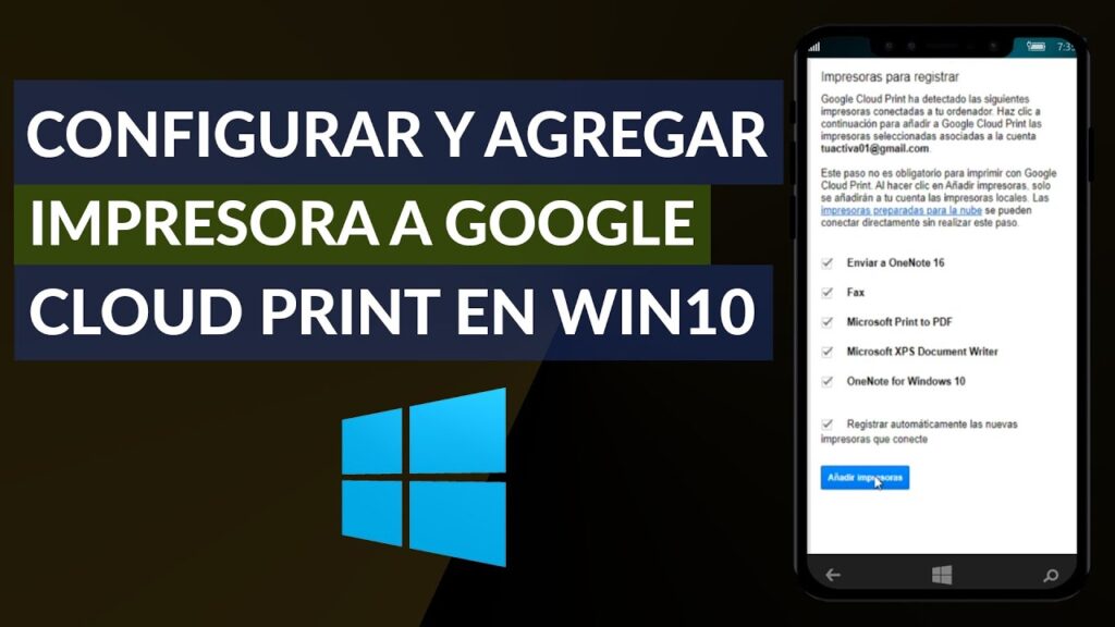 Como conectar impressora ao google cloud print 1