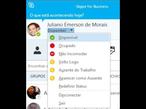 Como mudar o status no skype e ficar invisivel para seus contatos 1