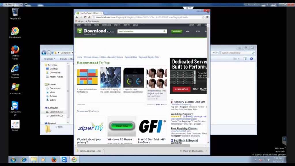 Como desinstalar o crossbrowser do computador 1