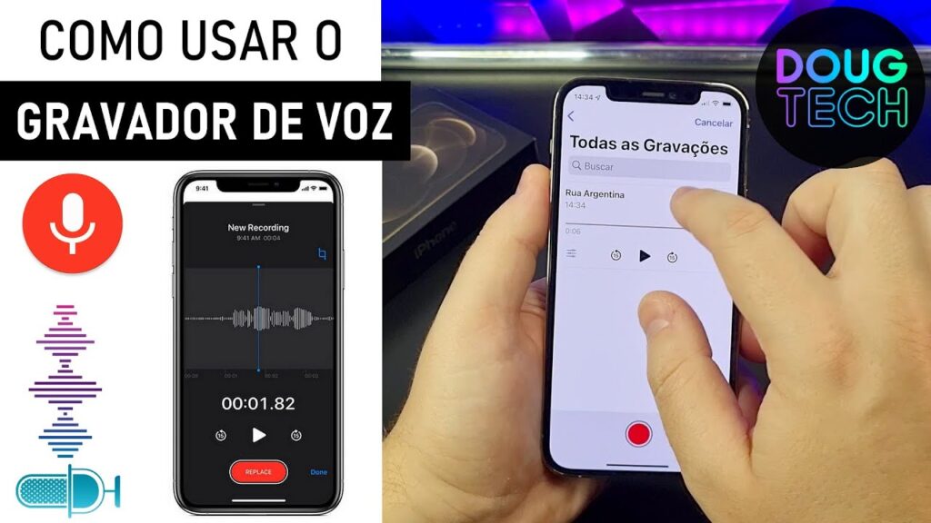Como gravar um audio no iphone utilizando o gravador nativo do ios 1