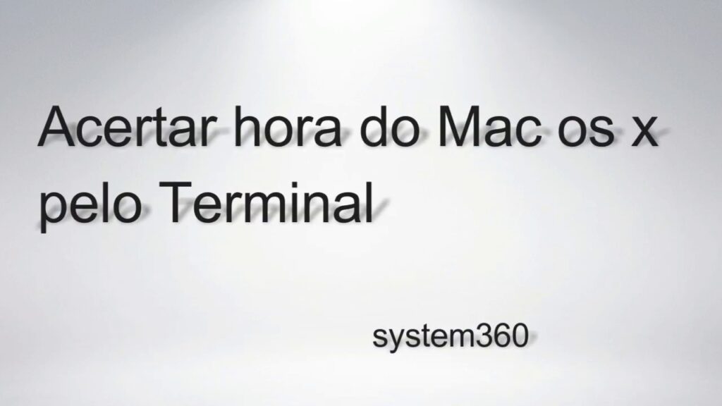 Como alterar hora e data no mac os x 1