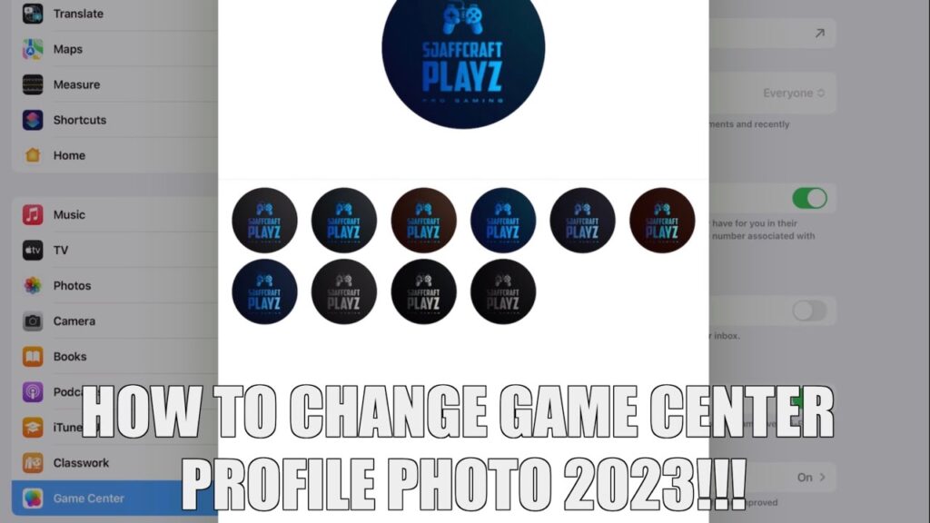 Como mudar foto do game center 1