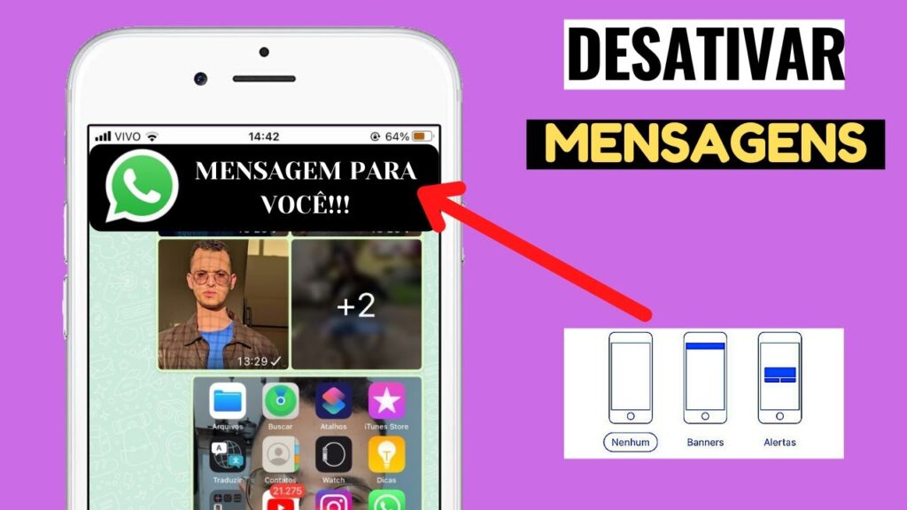 Como desativar previas de mensagens do whatsapp para windows phone 1