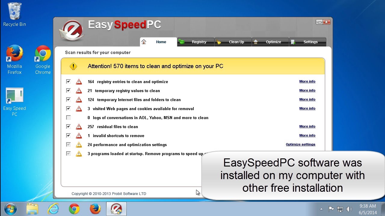 Como desinstalar o easy speed do seu computador 9