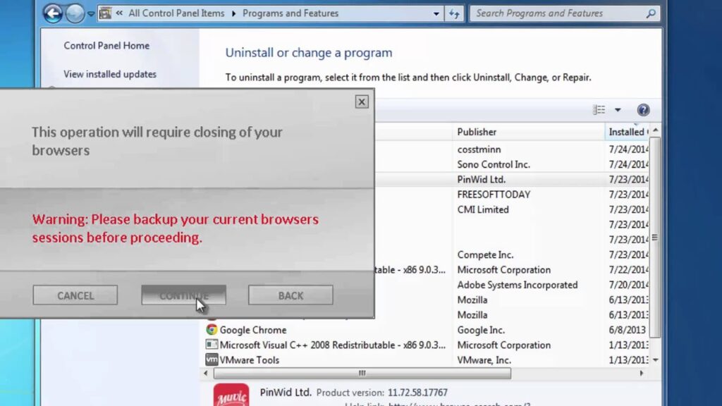Como desinstalar o muvic smartbar do computador 1