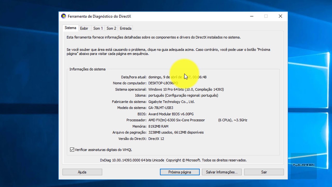 Como saber versao do directx 1