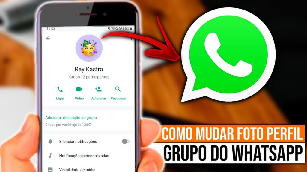 Como mudar foto do grupo do whatsapp e acrescentar uma nova imagem 1
