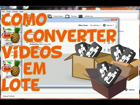 Como converter videos em lote no handbreak 10