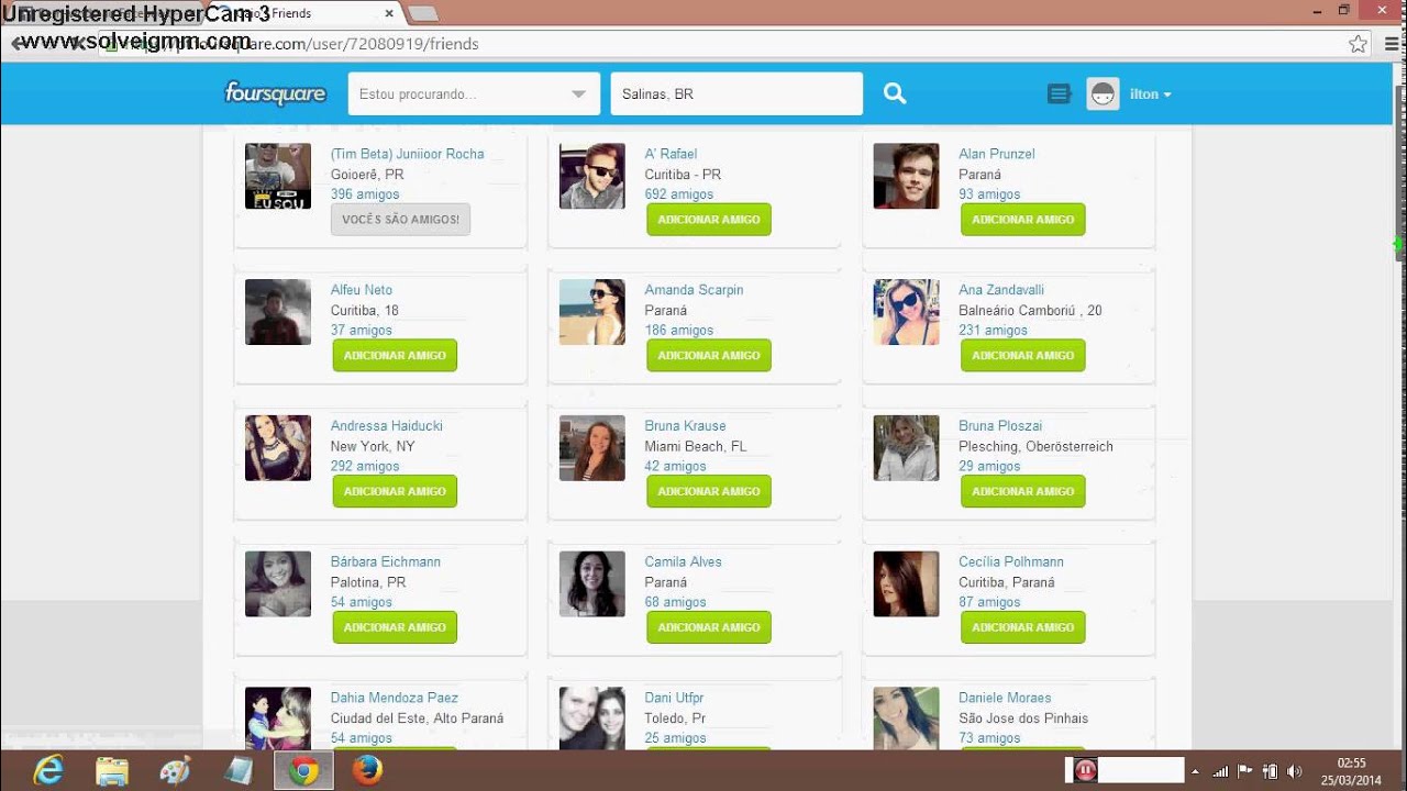Como parar de seguir um amigo no foursquare 1