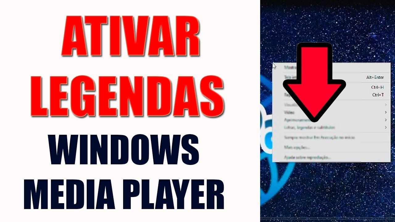 Como colocar legenda no windows media player 1