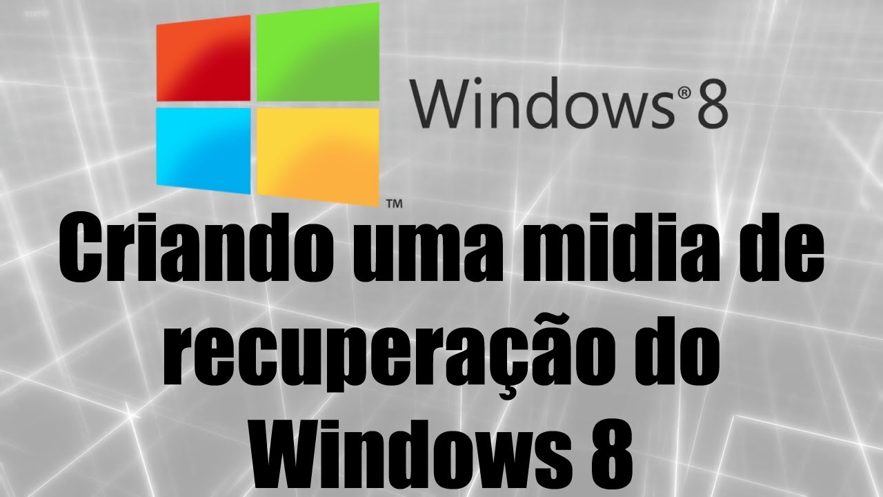 Como criar um disco de recuperacao do windows 8 1