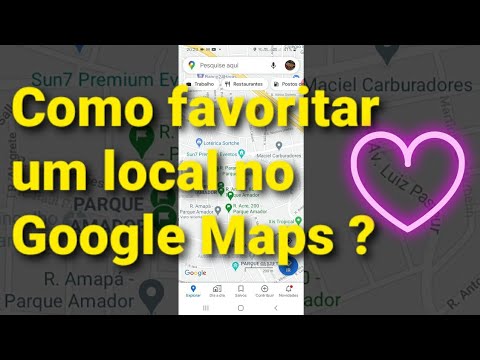 Como favoritar locais no google maps 1