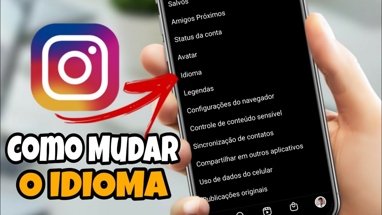 Como mudar o idioma e colocar o instagram em portugues ou outra lingua 1