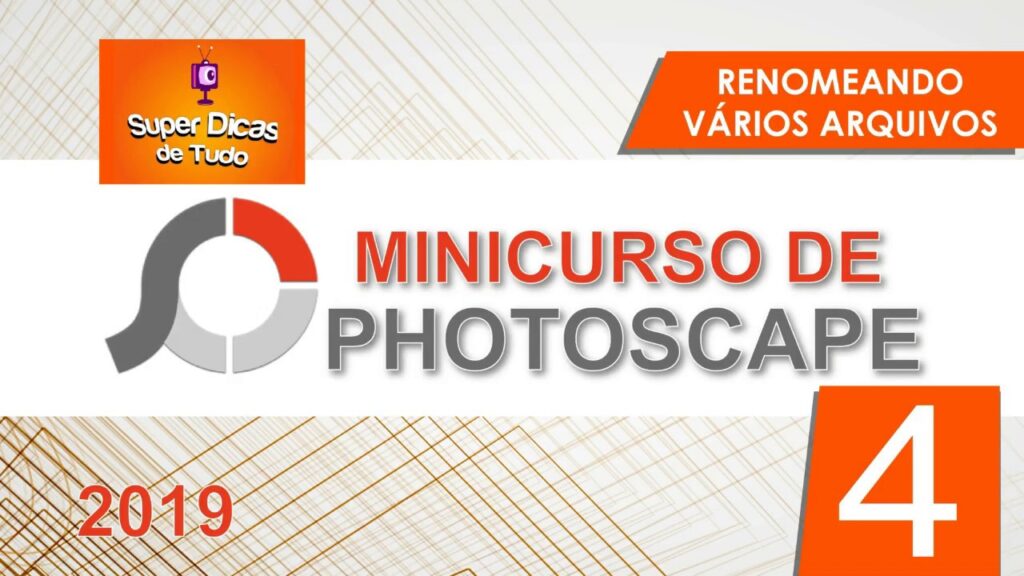 Como renomear varias imagens ao mesmo tempo no photoscape 1