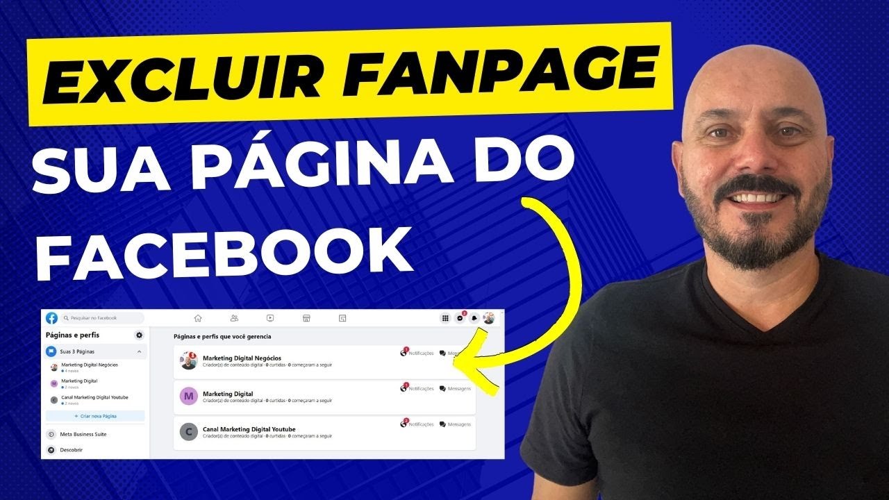 Como excluir uma fan page no facebook 1