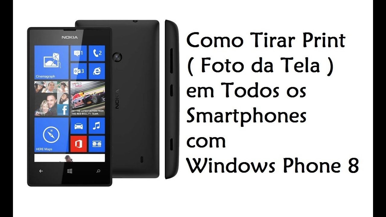 Como tirar print da tela do windows phone 81 1